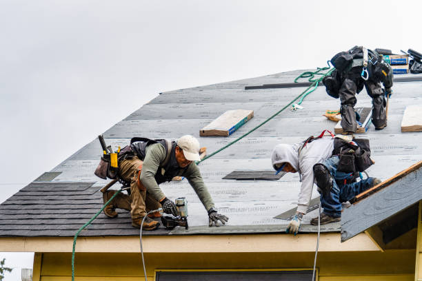 Professional Gutter Installation technician working in Ellerbe, NC
